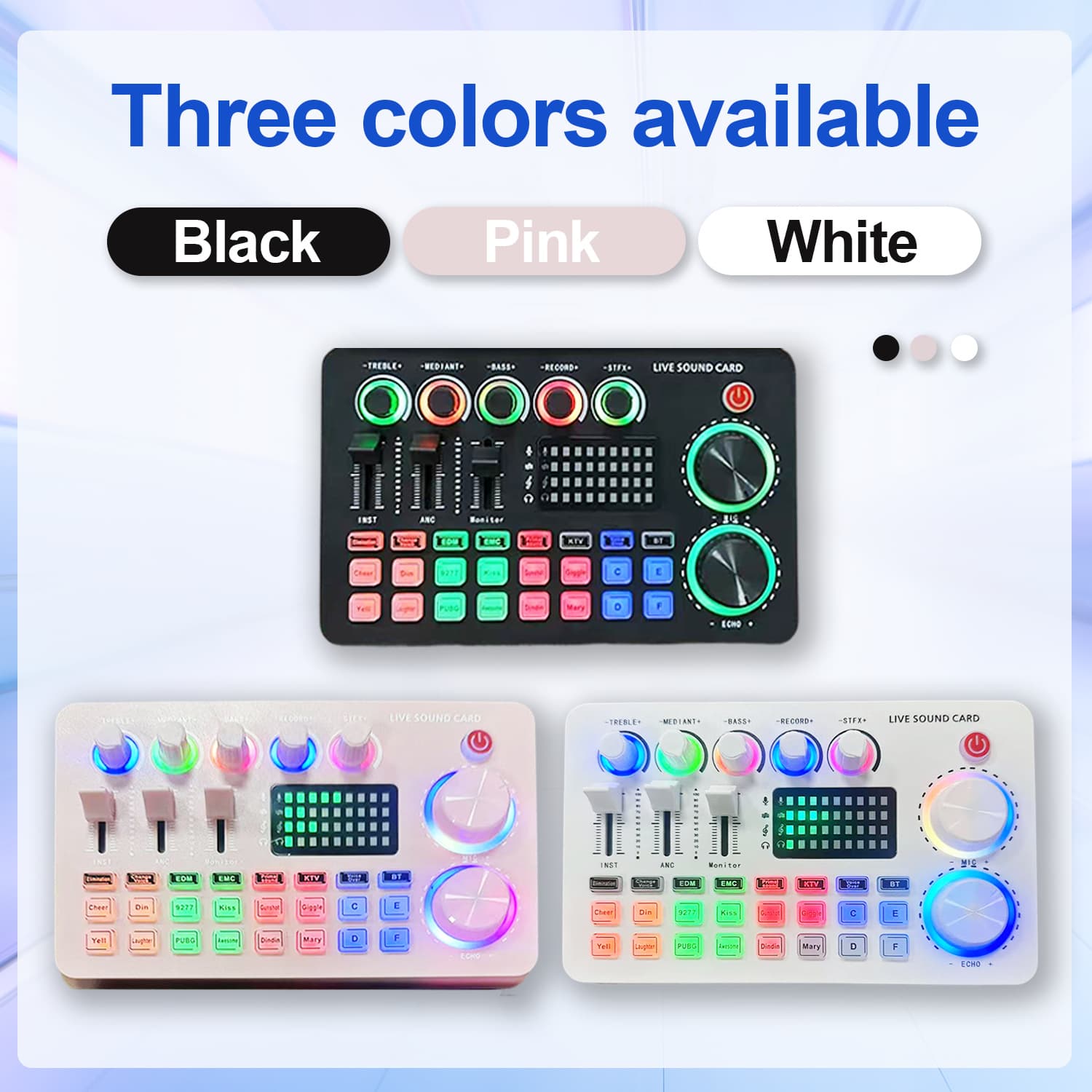 Cross-border English Version M1 Live Sound Card with English Packaging and Manual, Compatible with BM800 Set