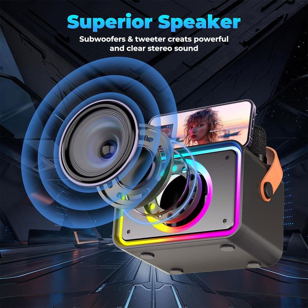Microphone Speaker All-in-One Karaoke Machine Bluetooth Wireless Home KTV Portable Customizable
