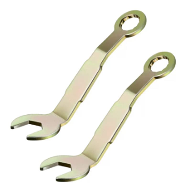 Sliding door hook pivot adjustment wrench, closet door adjustment pocket wrench, 3/8 inch open-end wrench