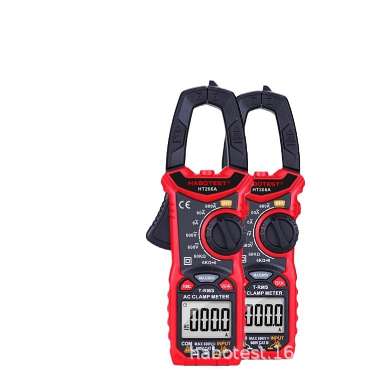 Cross-border Huabo HT206A Clamp Meter Multimeter High Precision Digital Current Meter Clamp Meter AC Meter Automatic