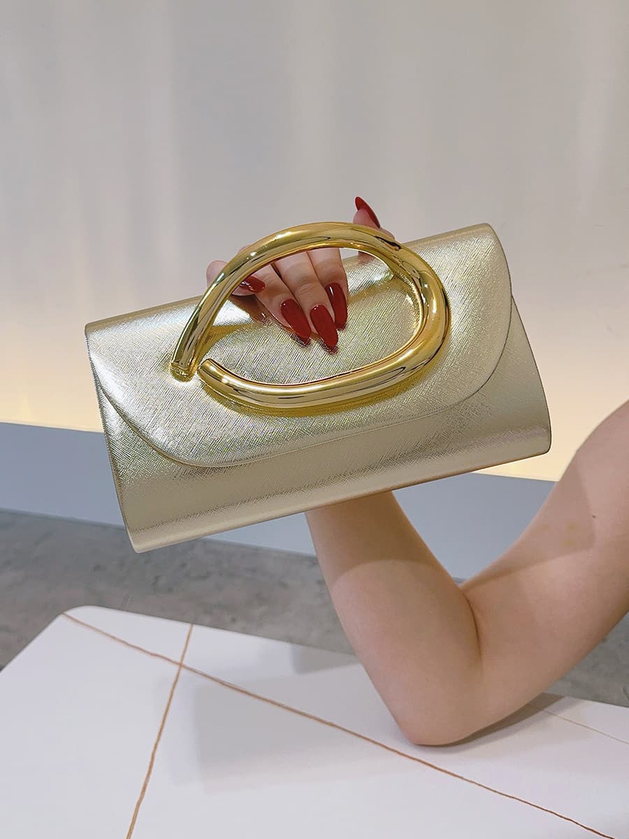European and American Fashion Personality Clutch Bag Luxury High-End Evening Bag Light Luxury Handbag New Style Party Bag