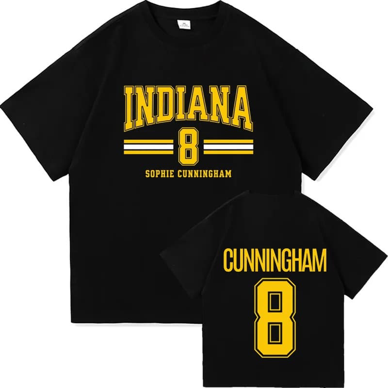 【Cross-border European code】Sophie Cunningham #8 Indiana Basketball Tee Summ