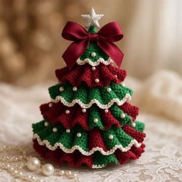 Cross-border New Crochet Christmas Tree Kit DIY Hooked Christmas Tree Set DIY