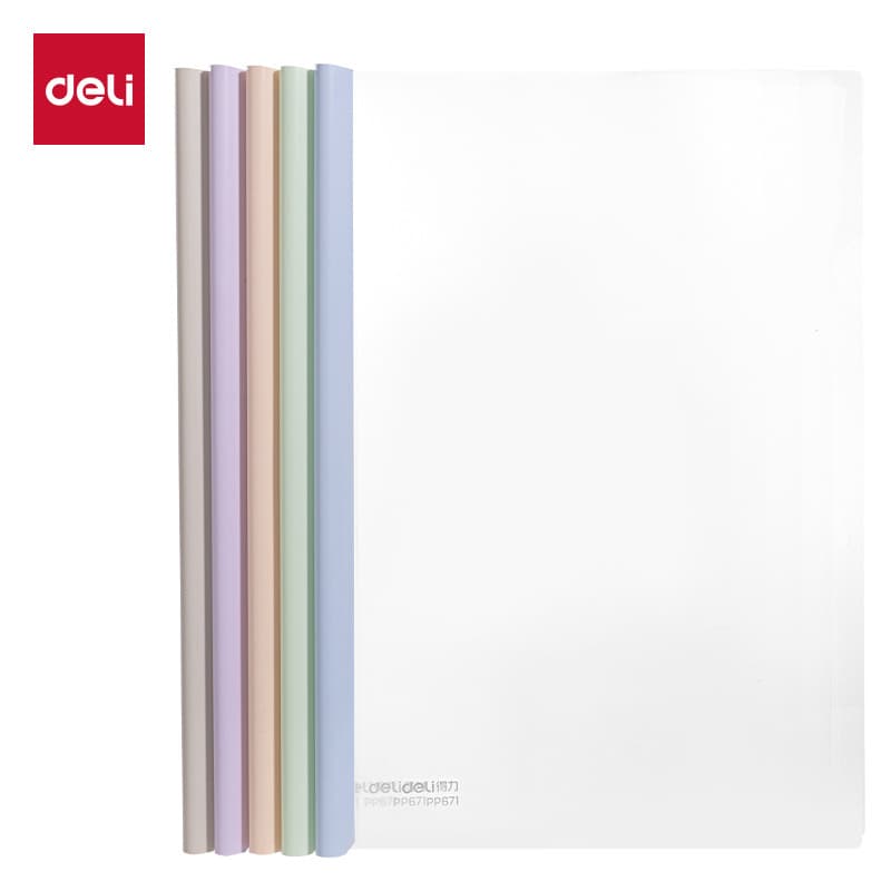 Deli PP671_Jelly Sunny 3_Lever Arch File A4 10mm Back Width, Self-adhesive Wallpaper for Waterproof and Damp-proof Rentals