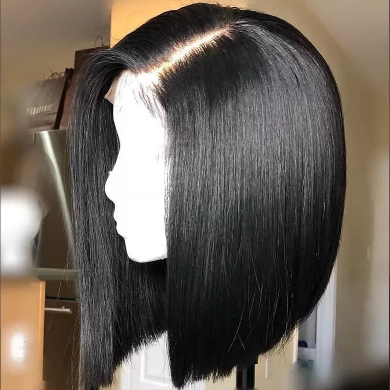 European and American Wigs for Women, Front Lace Wigs, New Wig Sets, Women's Synthetic Lace Wigs, Short Straight Hair