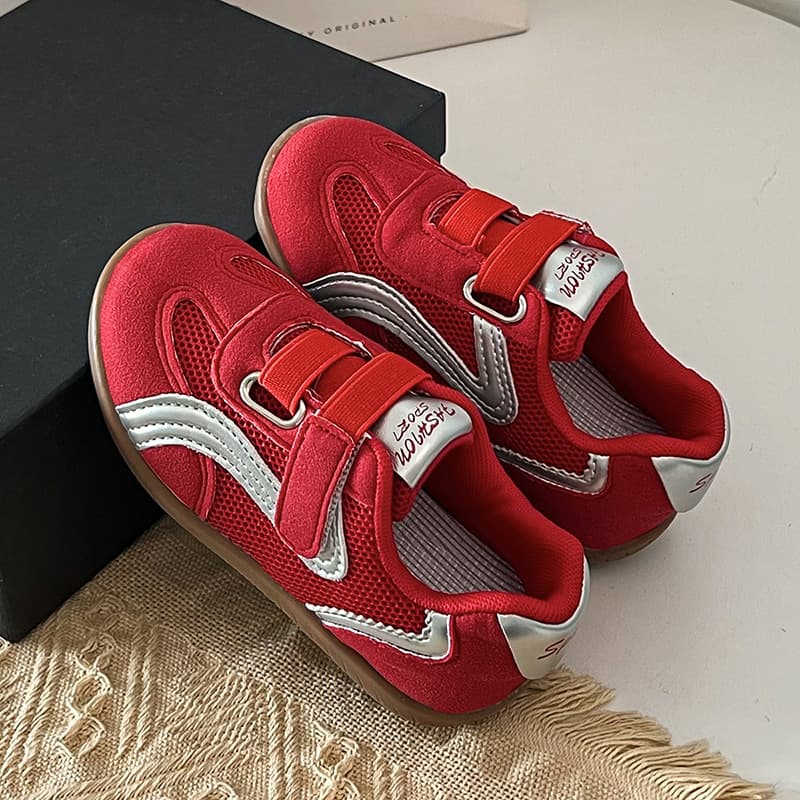 Children's Sports Shoes Boys Baby Shoes 2026 Spring Autumn New Anti-Slip Soft Sole Casual Shoes Girls German Training Shoes