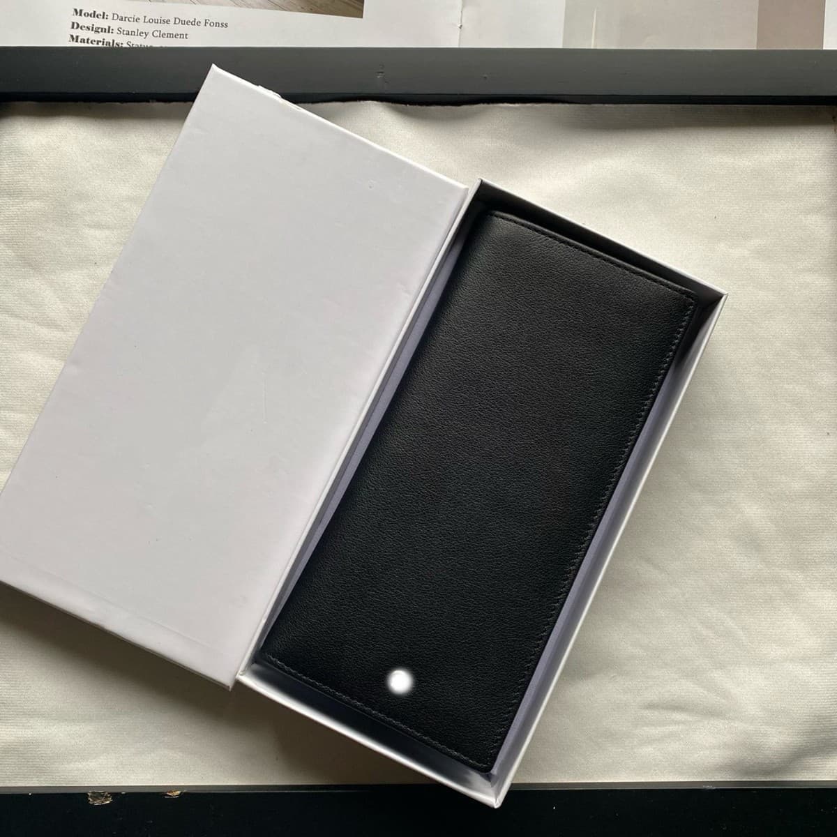 W Baolong Cowhide Long Wallet 13 Card Slots Card Holder for Cross-border Men's Wallet Genuine Leather