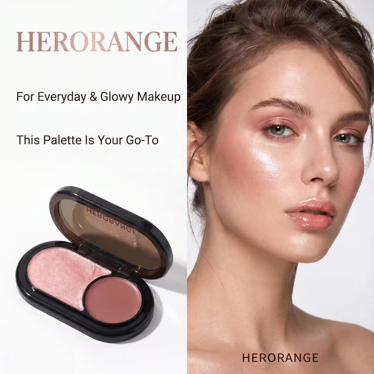 European and American Best-Selling Blush & Eyeshadow Dual-Use Cream Natural Matte Multi-Functional Cosmetics