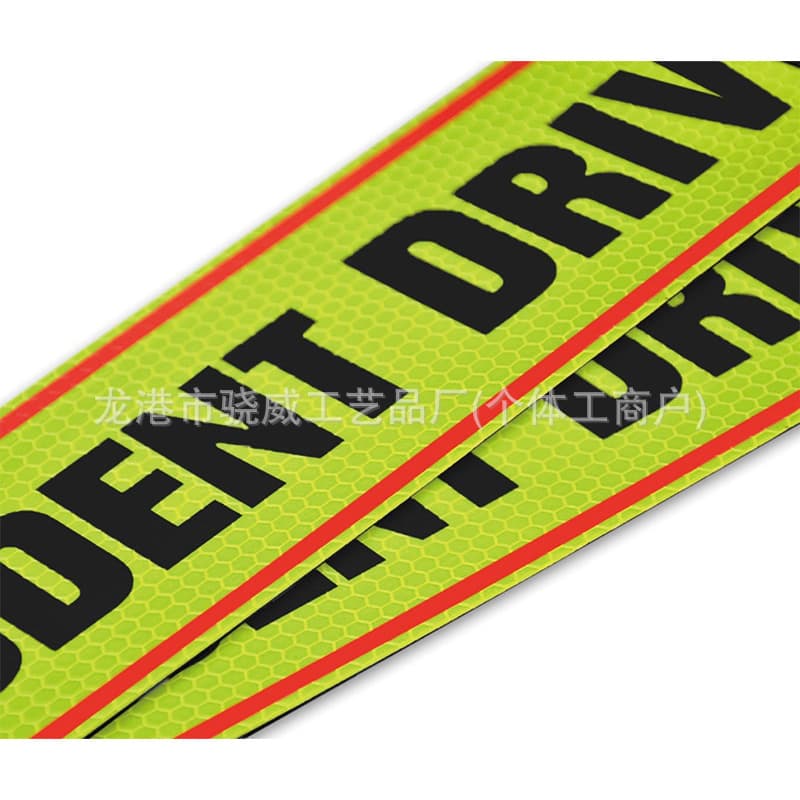 Cross-border new reflective magnetic decorations for student drivers and novice drivers, car magnetic stickers for driving signs