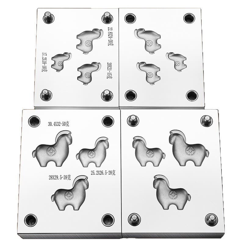 CNC immediately makes money steel mold to attract wealth copper coin pony pendant wealth rolling pony gold and silver jewelry gold tools