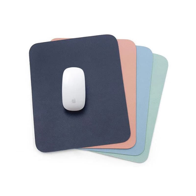 In Stock Leather Mouse Pad Anti-Slip Computer Office Desk Pad Gaming Wrist Rest Mat Simple Custom Logo Design