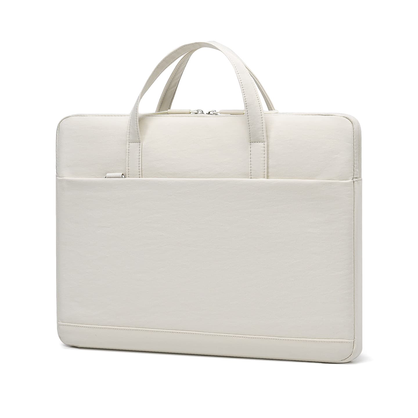 Simple Solid Color Lightweight Laptop Bag with Plush Interior, Essential for Business Trips, Shoulder and Crossbody Bag