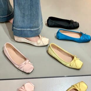 French Bow Ballet Flats Women 2026 New Versatile Inner Heightening Gentle Evening Fairy Single Shoes