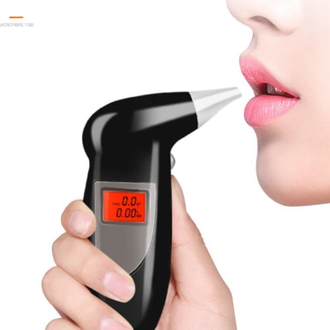 Alcohol Tester Breathalyzer Safety Drunk Driving Detection, Italian Language High Precision