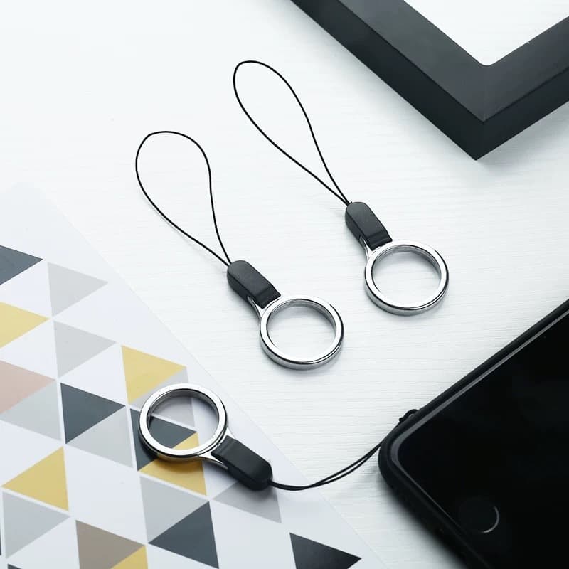 Gift Lanyard Buckle Phone Plastic Ring Holder, Borderless Phone Case Multi-Function Short U-Style Detachable Neck Strap