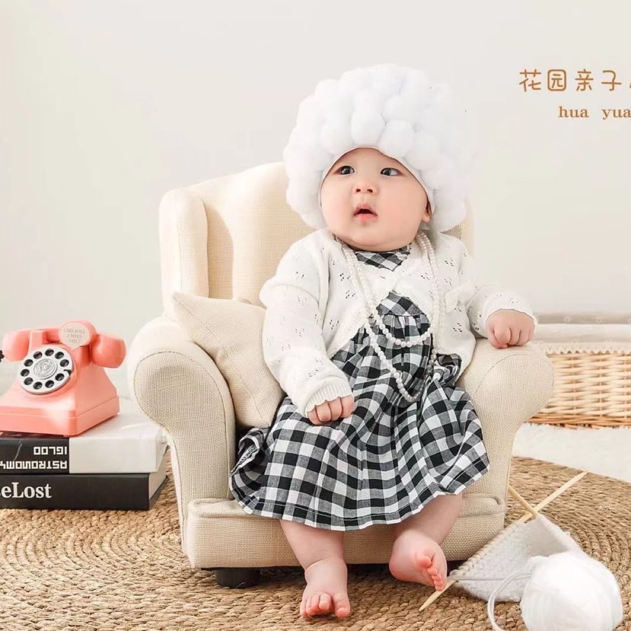 2025 Children's Photography Props Sofa Baby Hundred Days Photo Studio Photography Props New European Theme Sofa