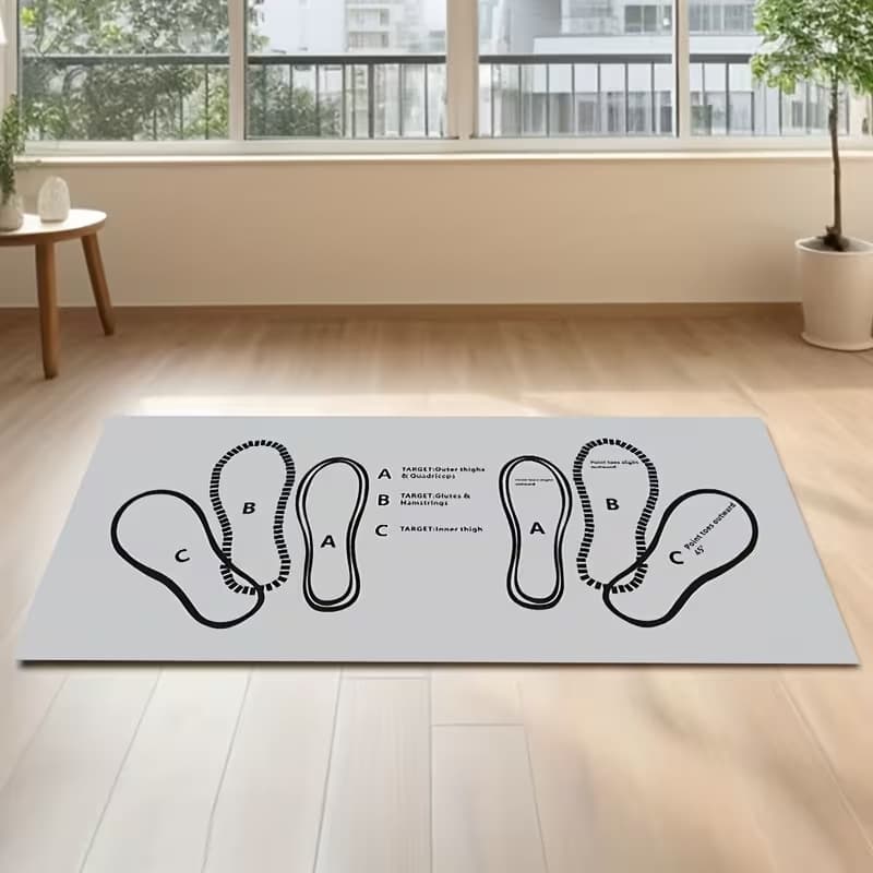 Temu cross-border labeling and shipping fitness mat diatom mud sweat-absorbent non-slip Pilates mat easy storage wear-resistant training mat