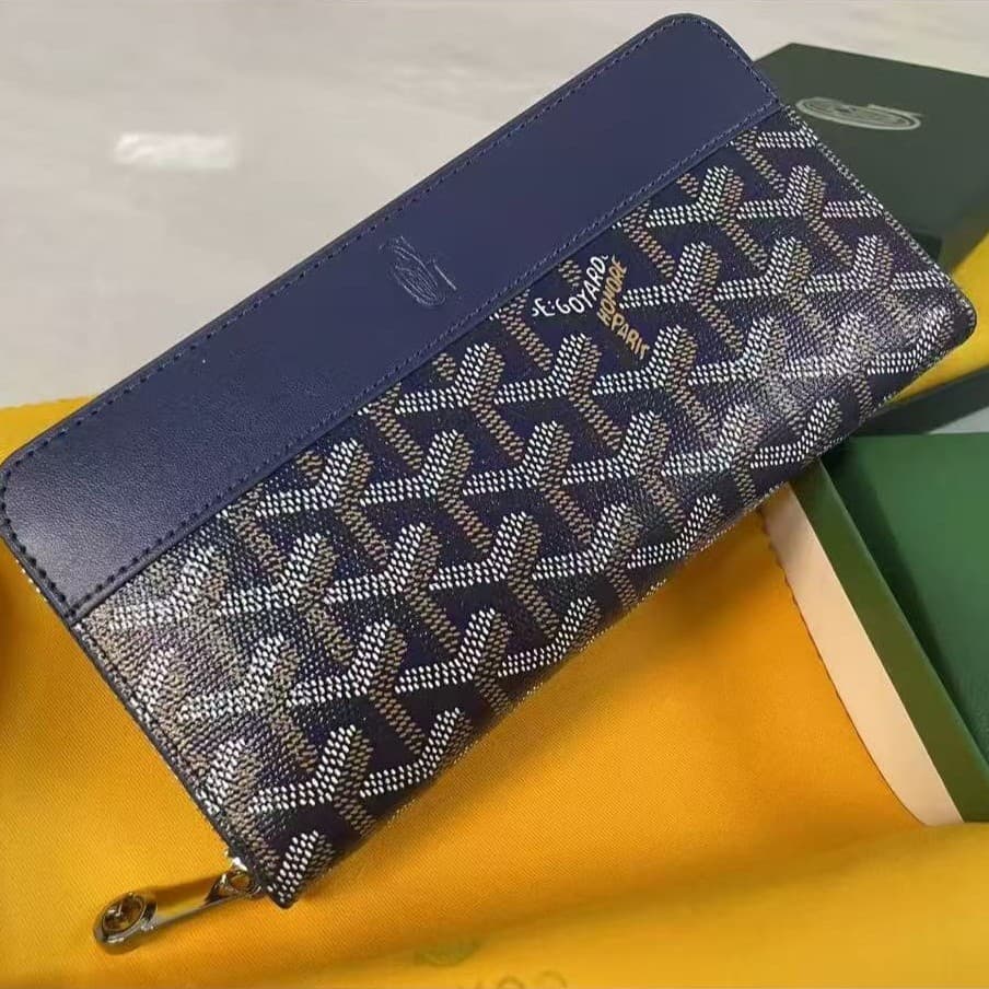 GOYARD Long Zip Wallet Large Capacity Printed Unisex Wallet Coin Purse