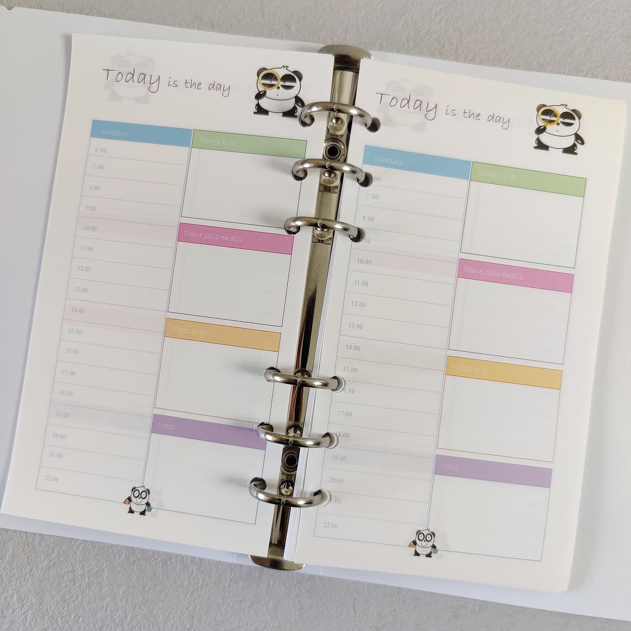 ins simple style solid color white background A6 note loose-leaf book 6-hole handbook storage album Polaroid idol photo album
