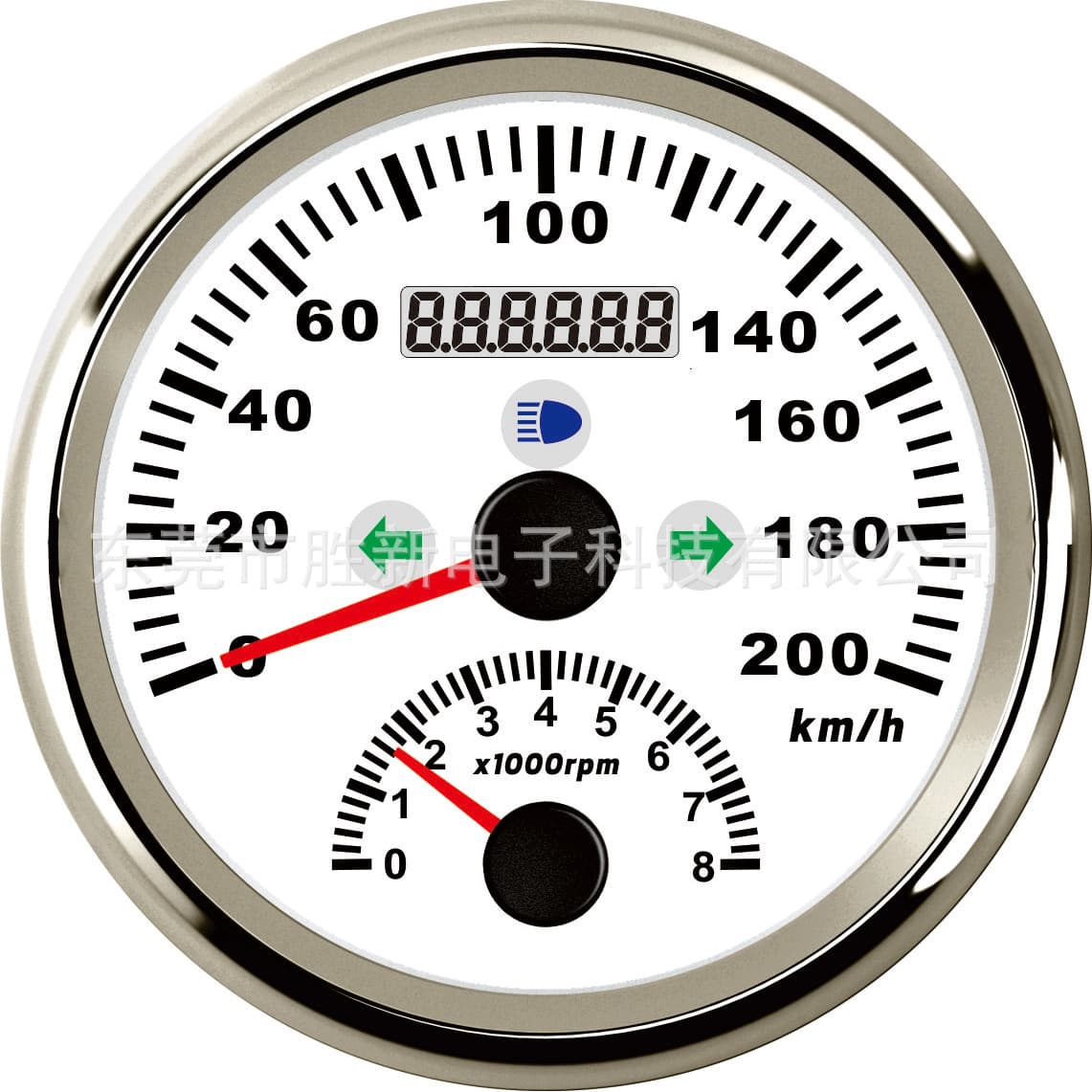 GPS Speedometer 200km+ Tachometer 800RPM Combination Instrument, Cross-Border Hot-Selling New Product