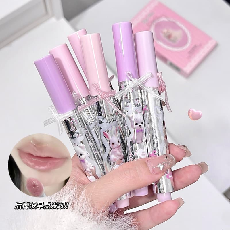 Gege Bear Moisturizing Lip Gloss Set - Hydrating, Glossy, Mirror-like Plump Lips, Long-lasting Lipstick Box, Cross-border Cosmetics