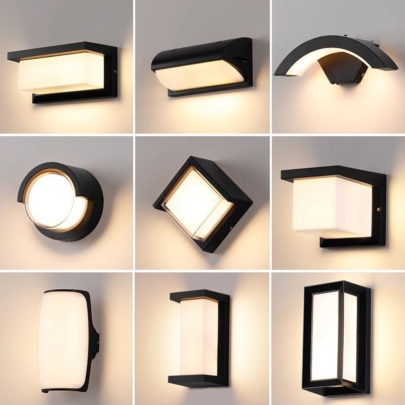 Outdoor wall lamp waterproof hotel garden wall lamp courtyard led villa simple modern balcony wall lamp