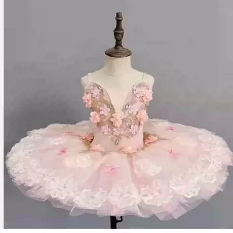 Ballet Performance Clothing Children's Stage Fantasy Competition Girl's Skirt Performance Veil Skirt Swan Lake TUTU Skirt Performance Clothing