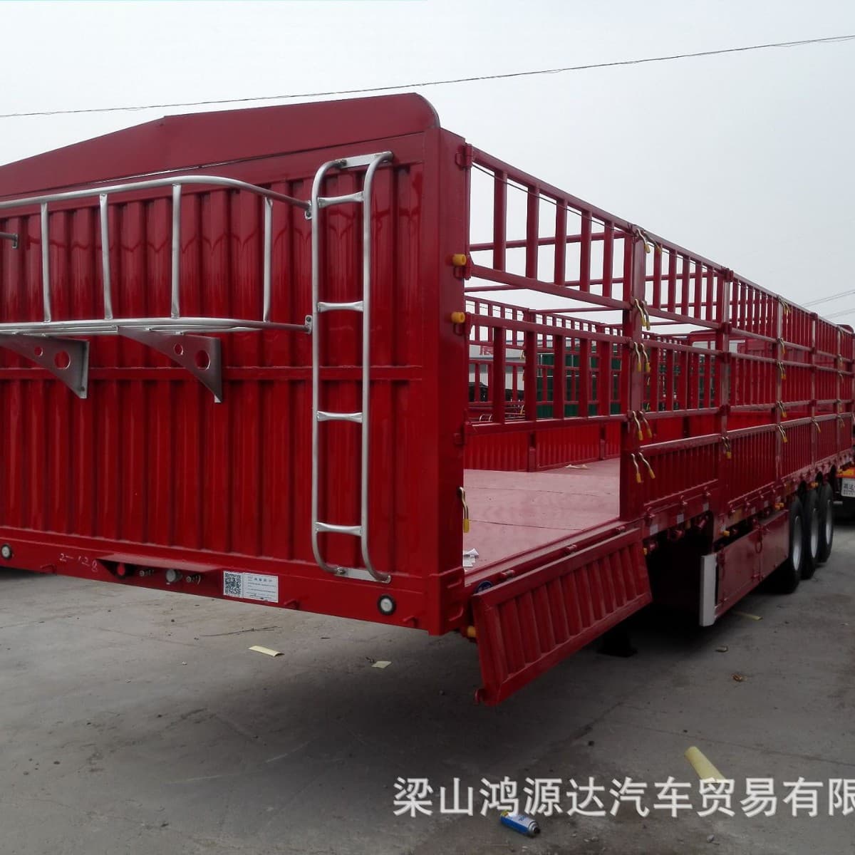 13-meter air-cushioned axle double-layer semi-trailer, low-bed semi-trailer export series