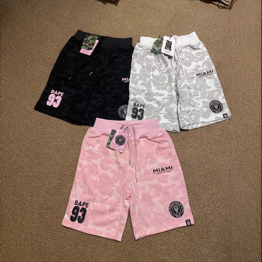 Bapex Miami Trendy Brand Shorts Ape Head Miami Casual Sports Shorts Men's Summer Plus Size