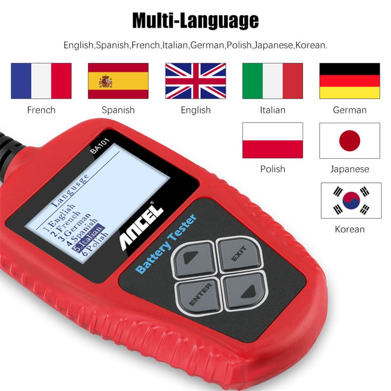 Ancel BA101 12V Vehicle Battery Tester