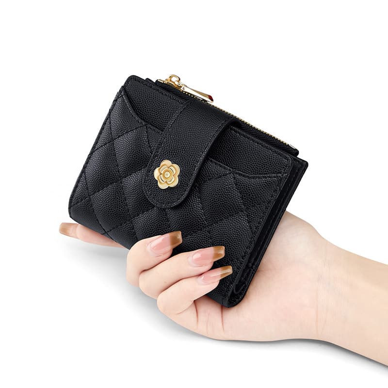 Bao Luo Genuine Leather Wallet for Women 2023 New Style Multi-Slot Card Holder Coin Purse High-End Exquisite Mini Card Case Money Clip
