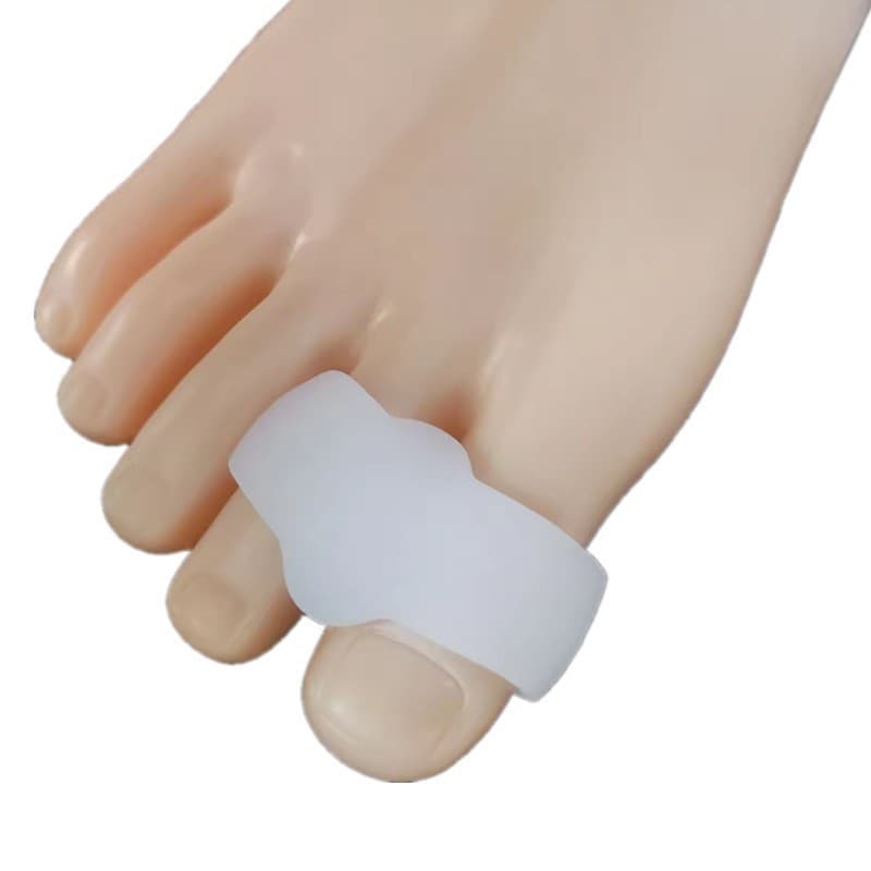 Big Toe Separators - Bunion Pads, Isolation Pads, New Silicone Design with/without Holes (Large Figure-Eight Style)