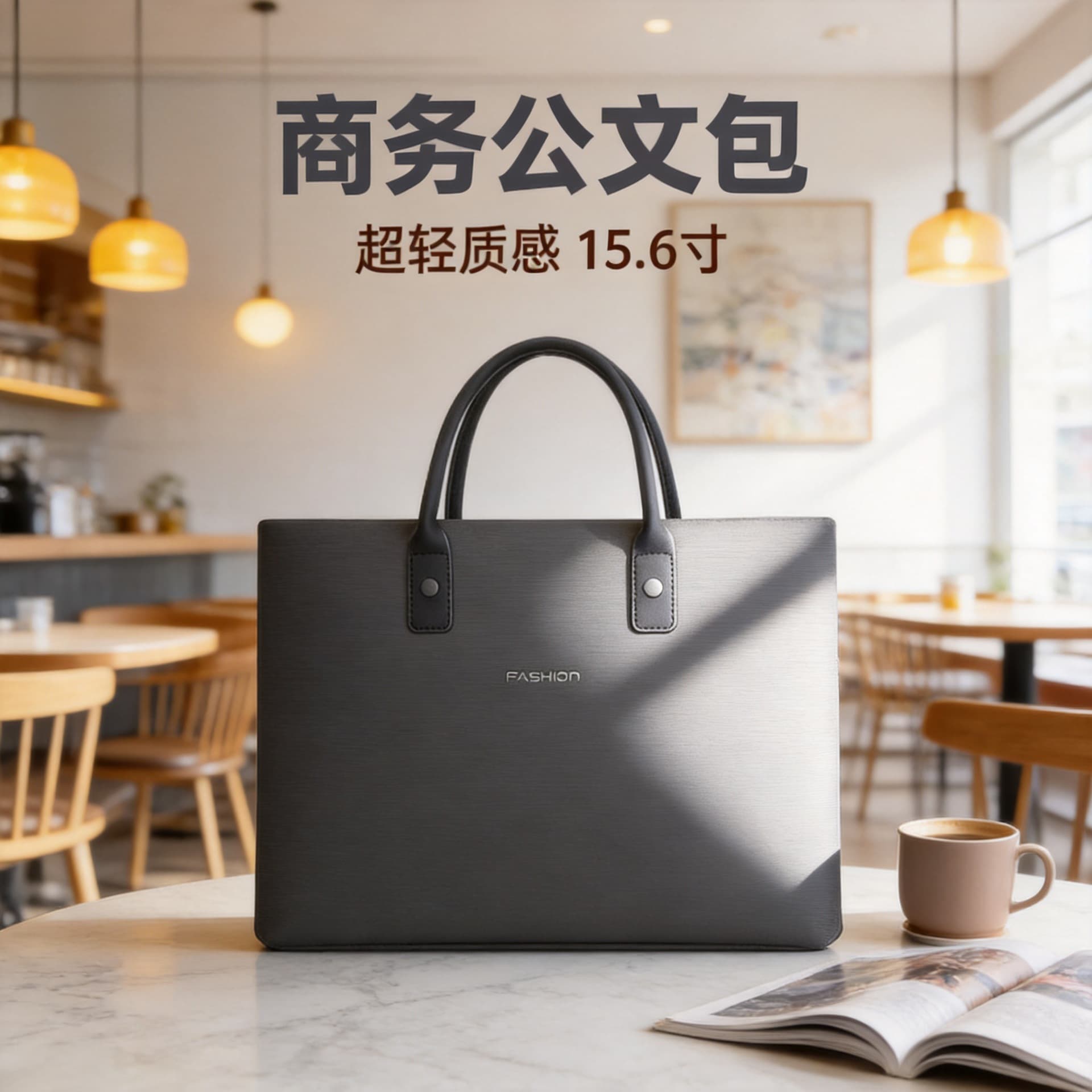 Business Briefcase for Men, File Bag, Commuter Oxford Cloth Document Bag, Conference Bag, Laptop Bag 14.5-inch 13-inch