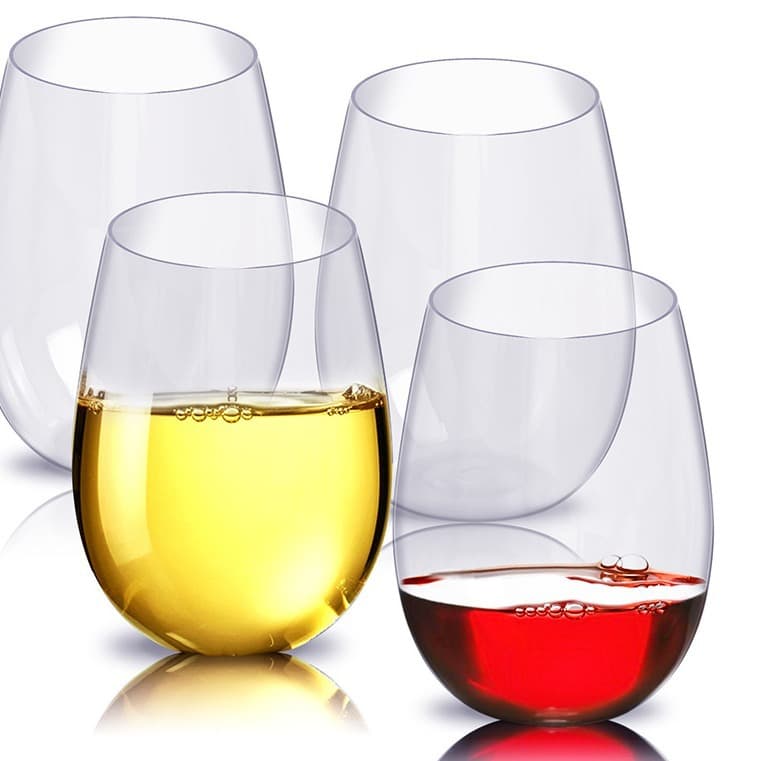 16oz Transparent Pet Plastic Wine Cups Unbreakable Red Wine Glasses Champagne Cups Whiskey Ice Cream