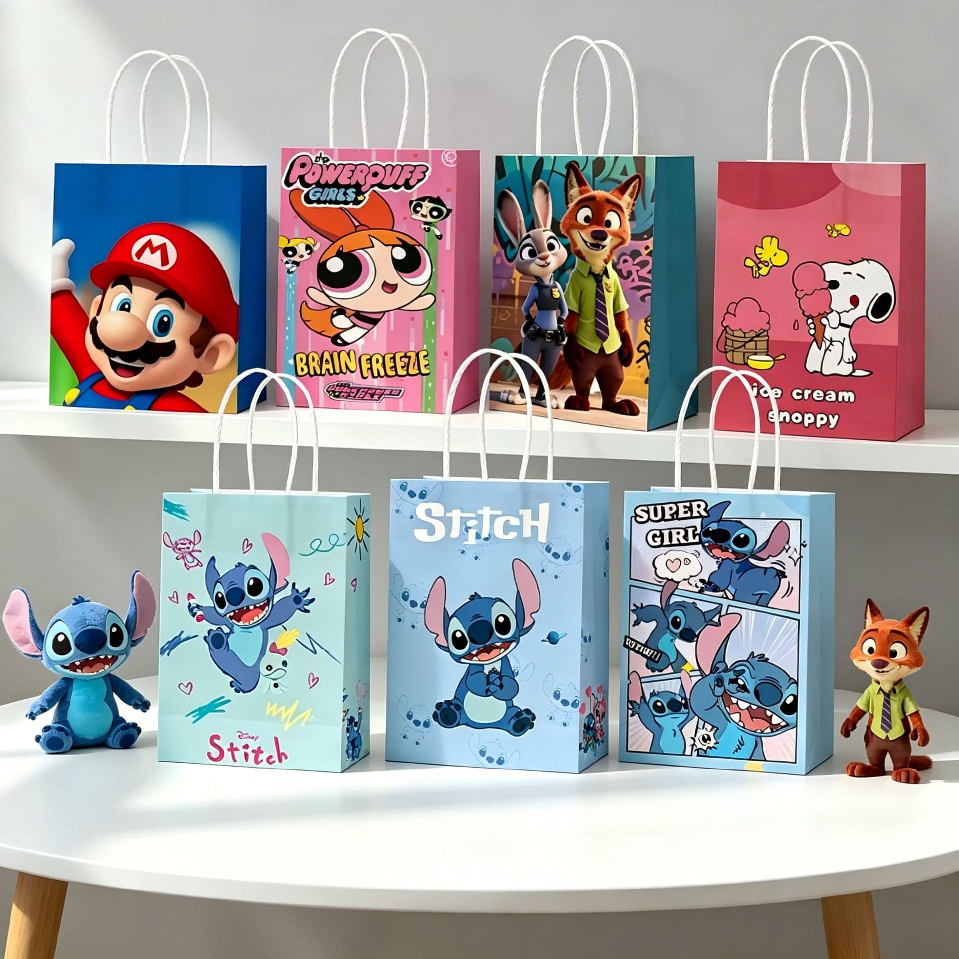 Hot-selling various Marvel cartoons, animated cartoons, portable paper bags, children's birthday souvenirs, gift bags