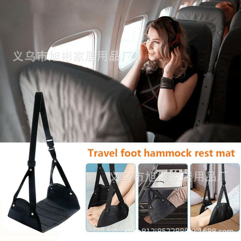 Amazon Temu Office Foot Rest Hammock Foot Cushion, Lazy Person's Travel and Airplane Ultra-Lightweight Gadget