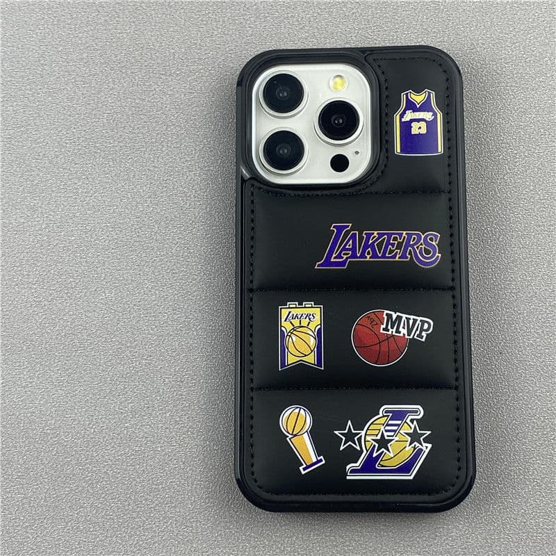 NBA Team Compatible iPhone 15 Pro Max Apple 16 Pro Phone Case 13 Down Jacket 12 Premium 14 Men Women