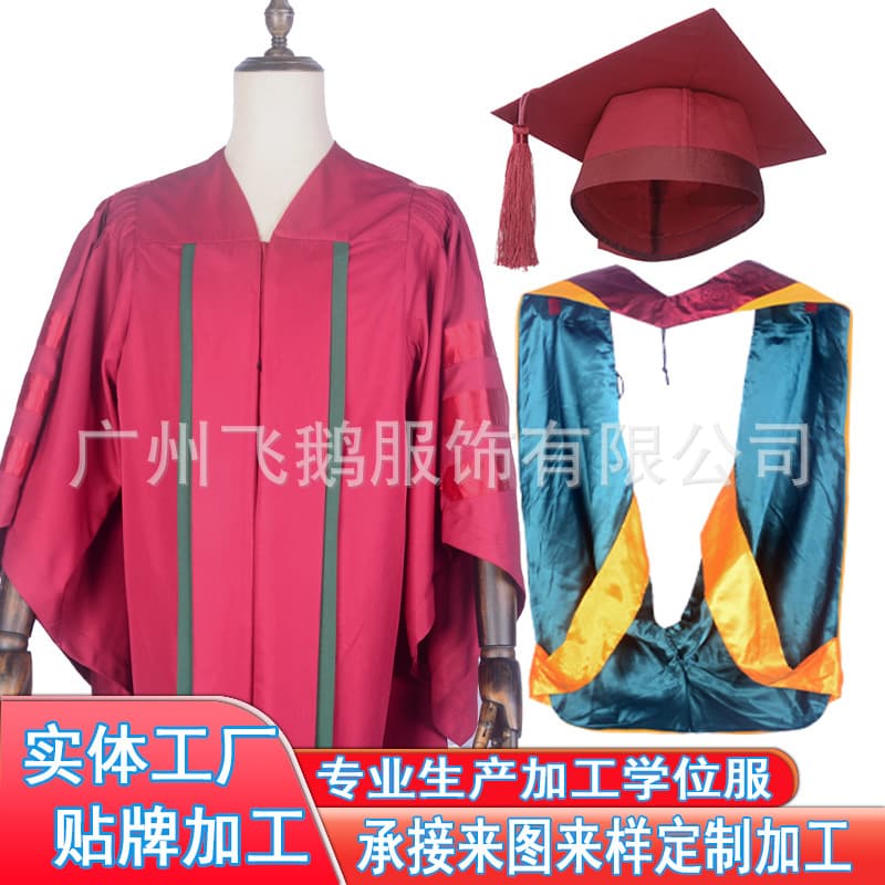Doctoral Gown, Bachelor's Gown, Master's Gown, Supervisor's Gown, Principal's Gown, University Graduation Gown Customization, Custom Processing