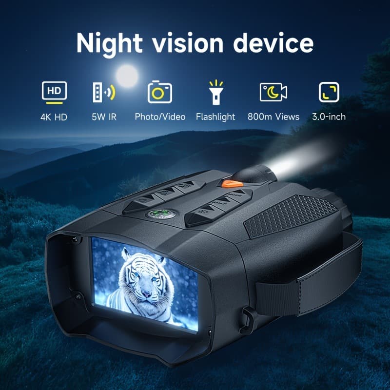 2025 New Cross-border 10x4K Clear Digital Night Vision Telescope, 3-inch High