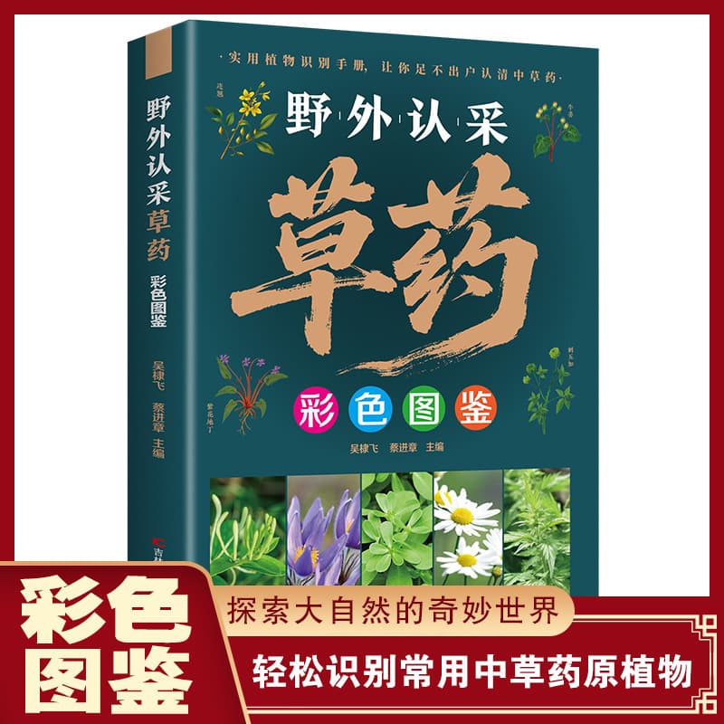 Color Field Guide to Wild Herbal Medicine: Comprehensive Introduction to TCM Herbs with Full-Color Plant Illustrations