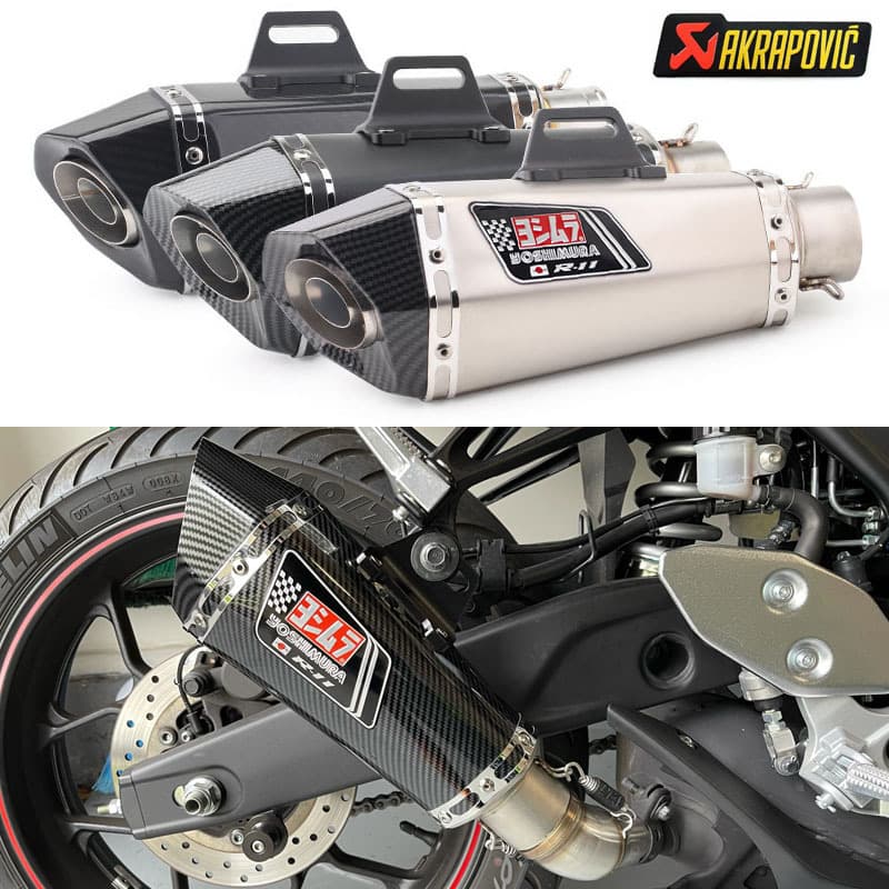 Universal Motorcycle Ninja250 300 Z650 Yoshimura Exhaust CBR300 Akrapovic Modified Exhaust Pipe