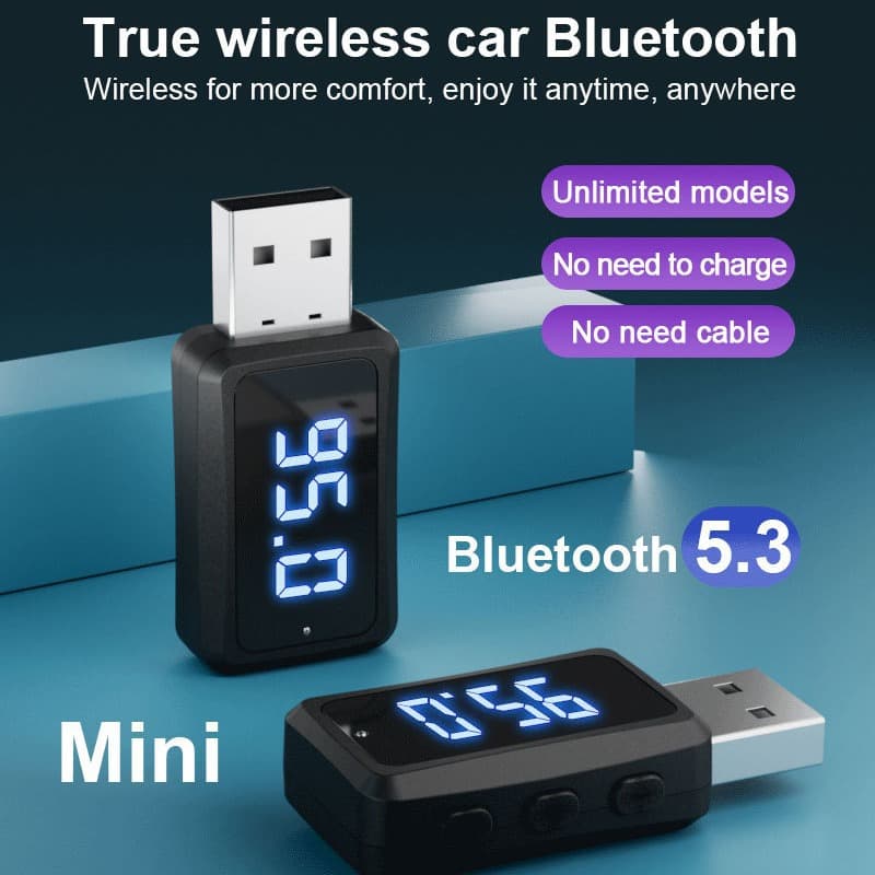 New imported car Bluetooth FM transmitter and receiver with digital display, source manufacturer.