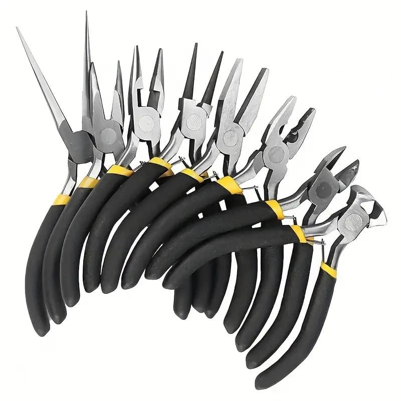 New 8PCS Jewelry Pliers Set End Cutting Pliers Round Nose Pliers DIY Jewelry Necklace Bracelet Handmade Tools
