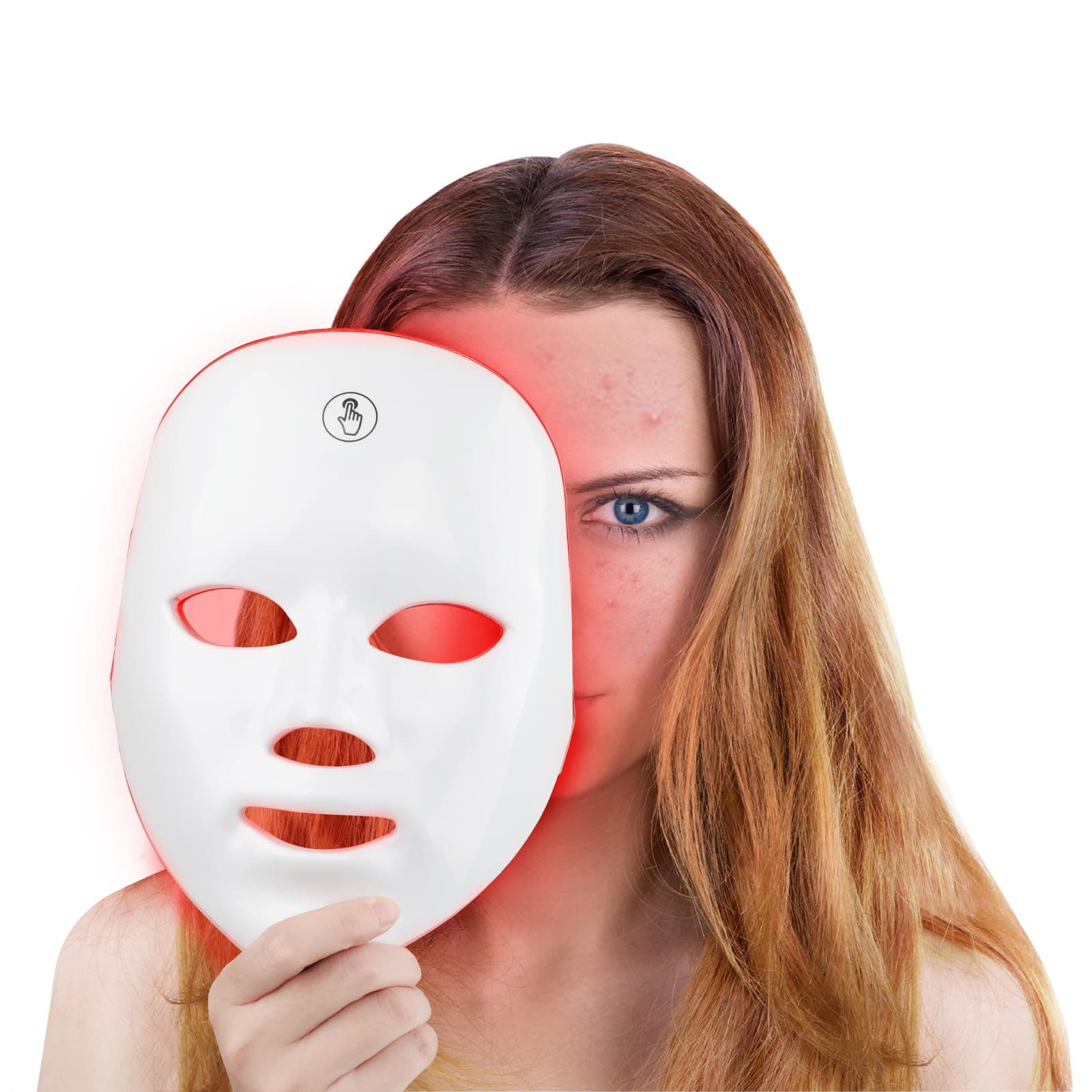 Touch Charging Seven-Color Light Mask Device Skin Rejuvenation Instrument Photon Skin Rejuvenation Device LED Whitening Skin Rejuvenation Spectrometer
