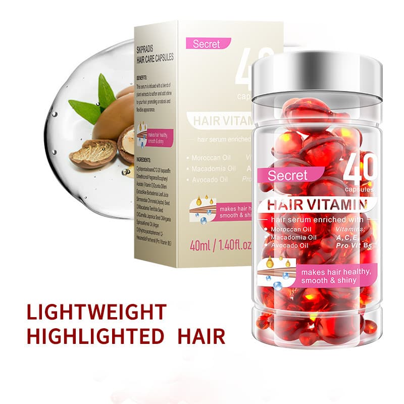 In Stock Hair Serum Hair Care Oil Improves Frizzy Hair Leave-In Single-Use Capsule Oil Cross-Border Foreign Trade