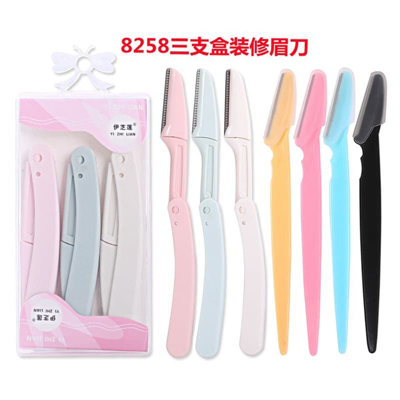 Yi Zhilian foldable eyebrow razor women's eyebrow razor eyebrow tattoo blade beauty tool eyebrow razor blade wholesale