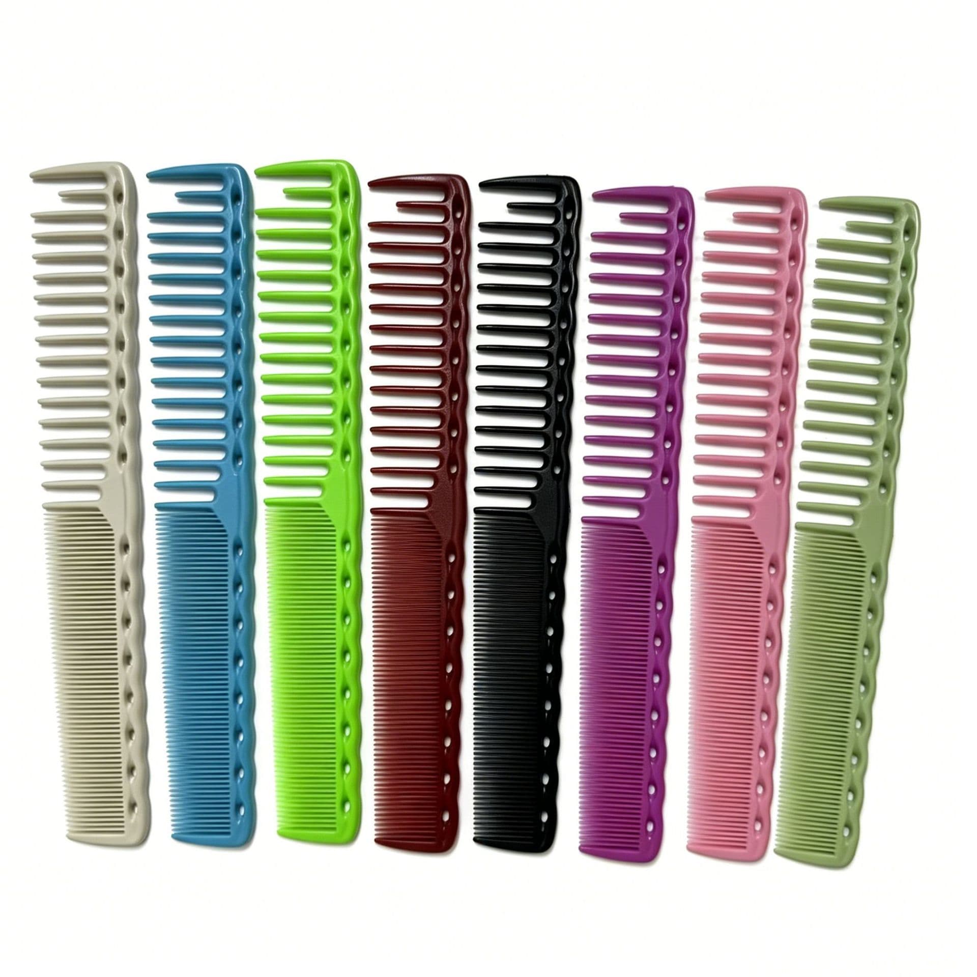 Beauty Industry Premium 332 Hairdressing Comb with Densified Teeth, Double-ended Straight Hair Comb, Non-deformable Double-ended Comb