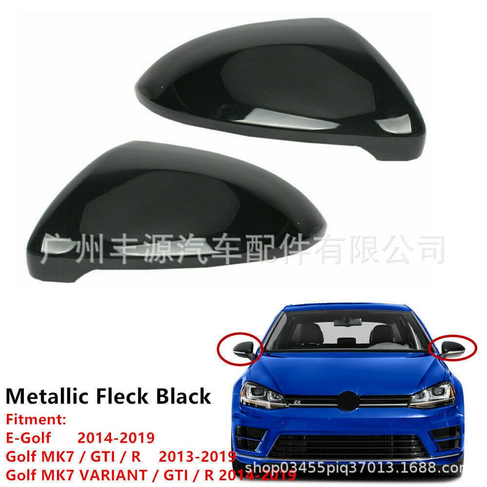 Compatible with Volkswagen Golf MK7 MK7.5 GTI R Universal Mirror Shell Cover Rearview Mirror Cap 14-19