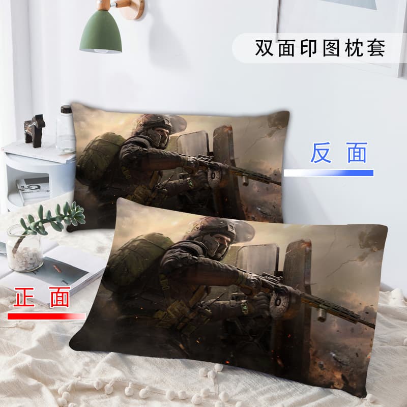 Delta action game cartoon brushed pillowcase boys dormitory student dormitory single pillowcase washable