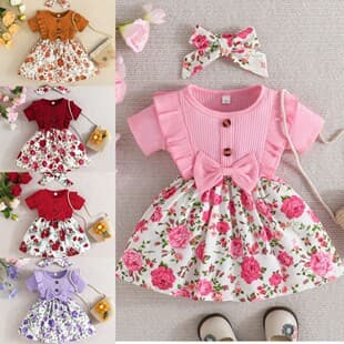 Baby birthday party dress, children's dress, little girls' dress
